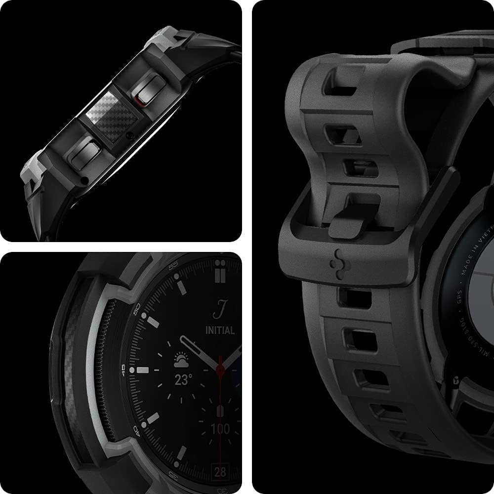 Spigen Rugged Armor Pro Designed for Galaxy Watch 4 Classic Case with ...